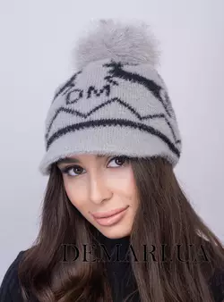 Жіноча шапка-кепка DeMari Олені Жіноча шапка-кепка DeMari Олені