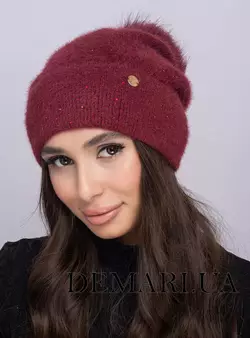 Жіноча шапка DeMari Зара Бубон Жіноча шапка DeMari Зара Бубон